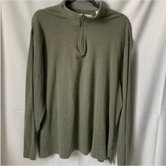 Perry Ellis high neck 1/4 Zippers Vintage Top ✝️ - Picture 1 of 7
